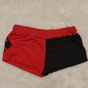 Harley Quinn Red and Black Kids Shorts